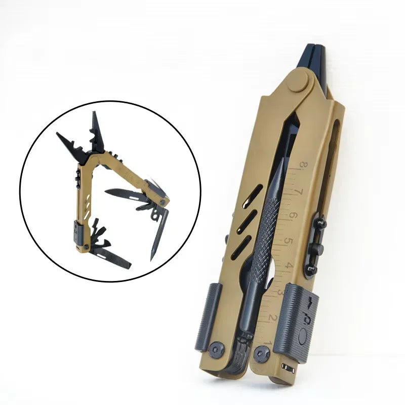 Multifunction Folding Pliers Stainless Steel Bottle Opener Screwdrivers Outdoor Crimper Wire Cutter Pocket Knife Multi-Tool