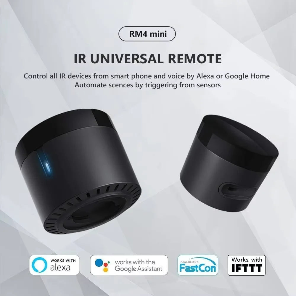 Broadlink RM4 Mini HTS2 IR Remote Controller Air Conditioning TV Set-top Box Temperature Humidity Sensor for Google Home Alexa