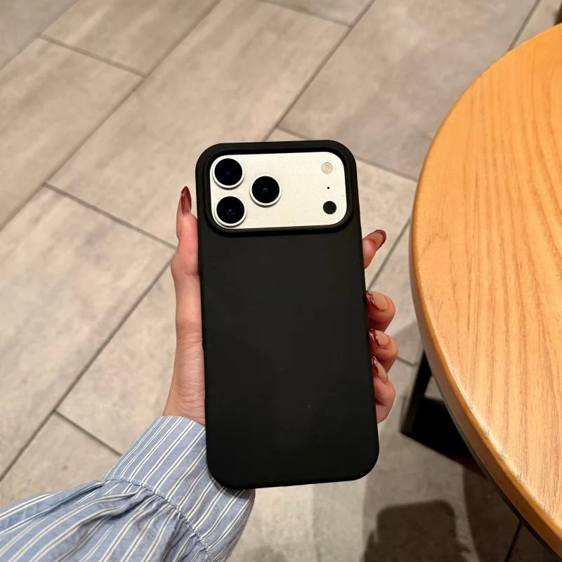 Luxury Original Silicone Case for iPhone 17 Air 16 15 14 13 12 Pro Max Plus 11 Shockproof Candy Official Liquid Soft Back Cover