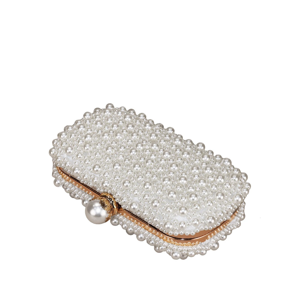 Small bag Purses and handbag luxury Designer Clutch purse handmade Pearl decoration Party Wedding Evening bag Purse banquete bag