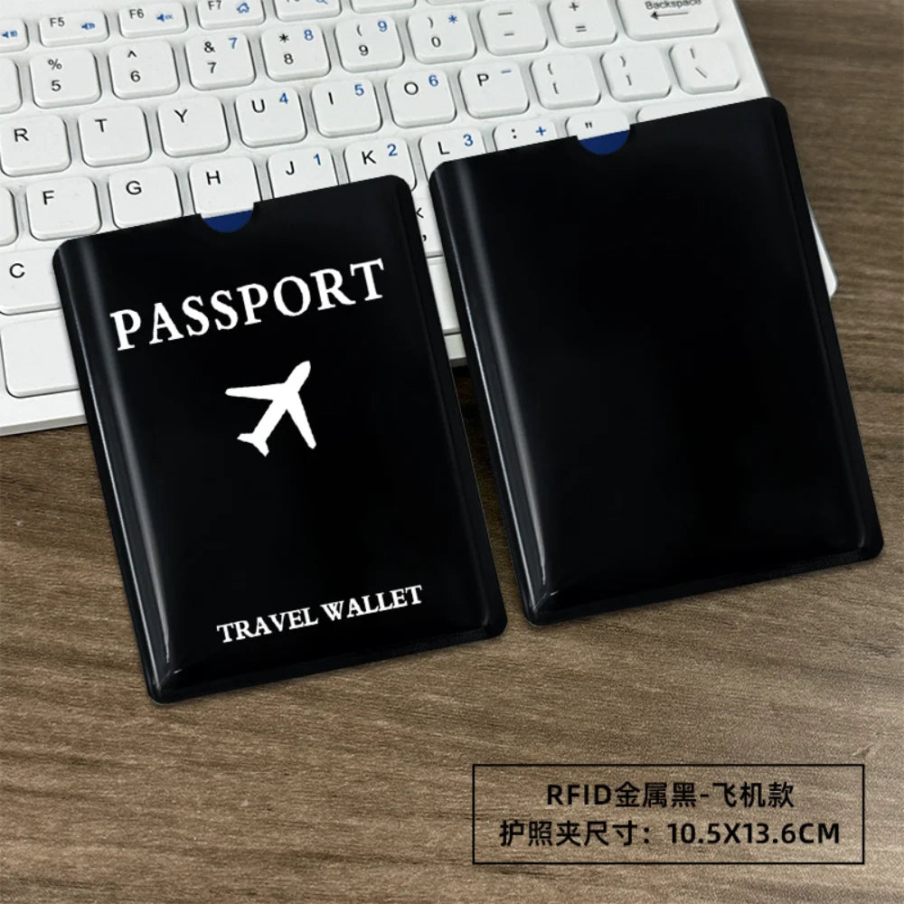 Rfid Passport Cover Laser Passport Protective Cover Passport Holder Anti-Theft For Airport Border Crossing Travel