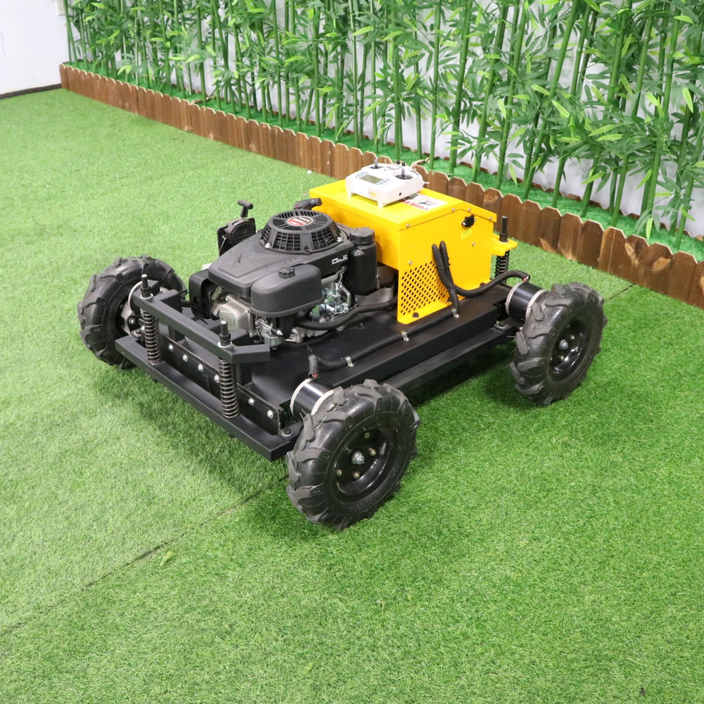Customized Cutting Width of 550mm Lawn Mower, Powerful & Durable Remote Lawn Mower, 500m Remote Control Distance Lawn Mower