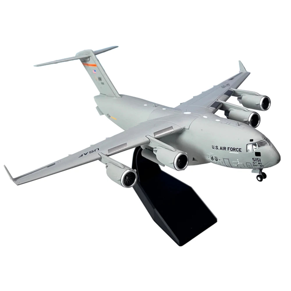 1:200 Scale US C-17 C17 Globemaster III Strategy Transport Aircraft Metal Plane Model Display Ornament