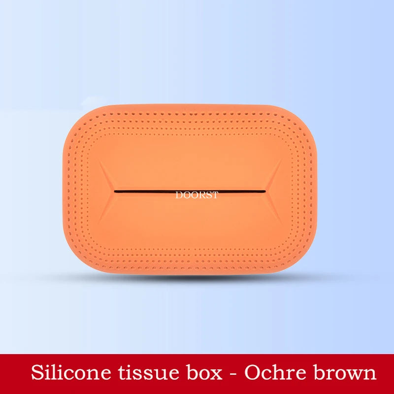 For Mercedes Benz A C E GLC S Class W177 W206 W214 X254 W223 Silicone Anti Slip Tissue Box Interior Modification Accessories
