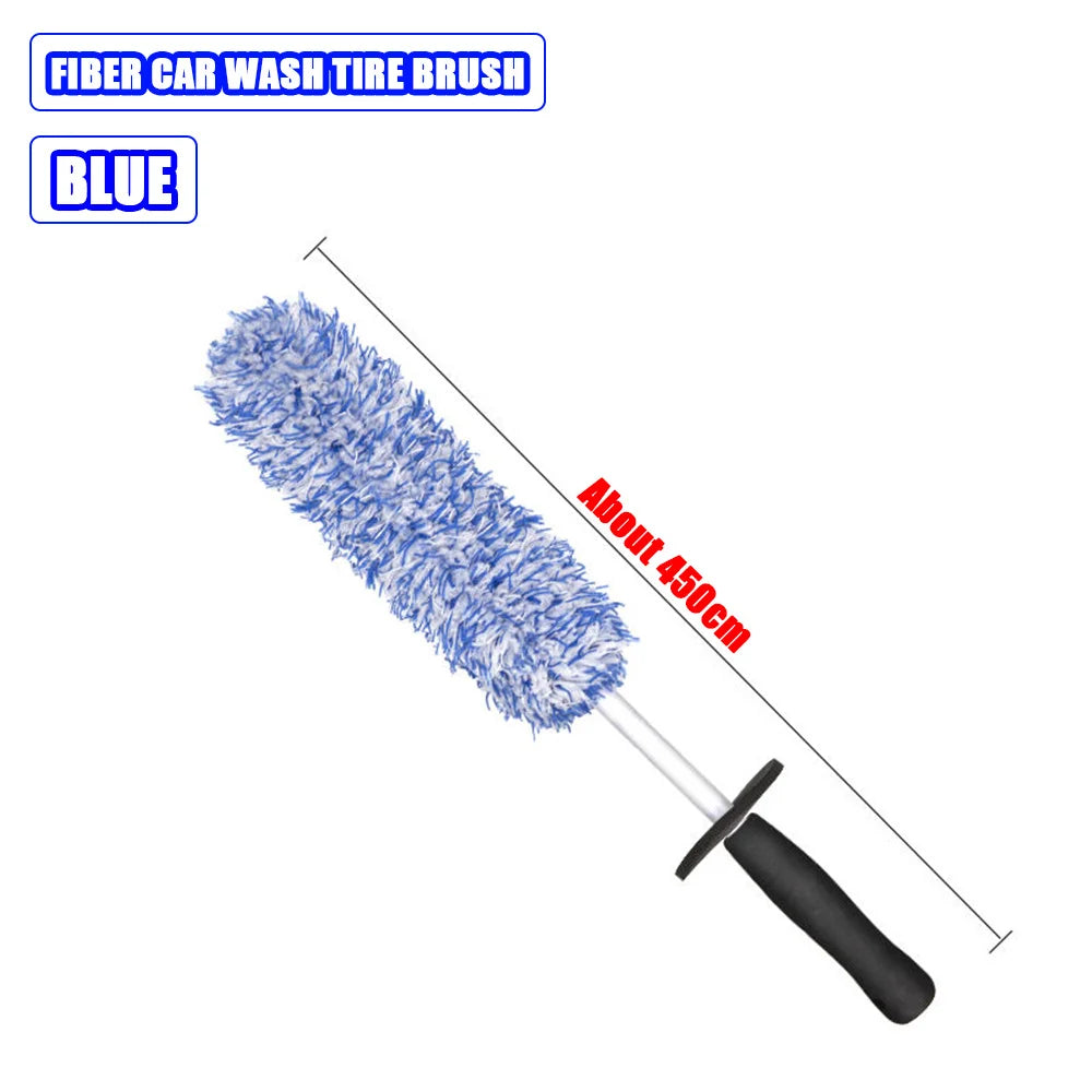 Car Wash Super Brush Microfiber Premium Wheels Brush Non-Slip soft Handle Easy To Cleaning car wheel Spokes Car Accessories