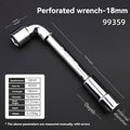 TUOSEN L Type Pipe Perforation Elbow Wrench Double Head Outer Hexagon Socket Sleeve Spanner Remove Fix Screw Nut
