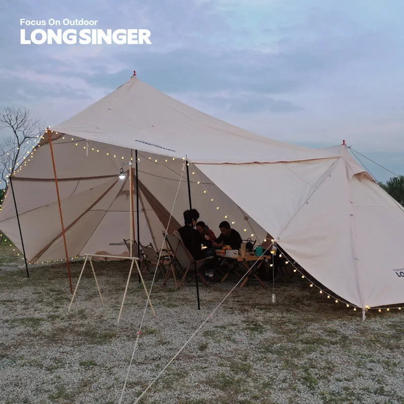 Camping Tarp Canopy Camping Tent, UV Protection, Waterproof, Mosquito Proof, Outdoor Sun Shelter Tent