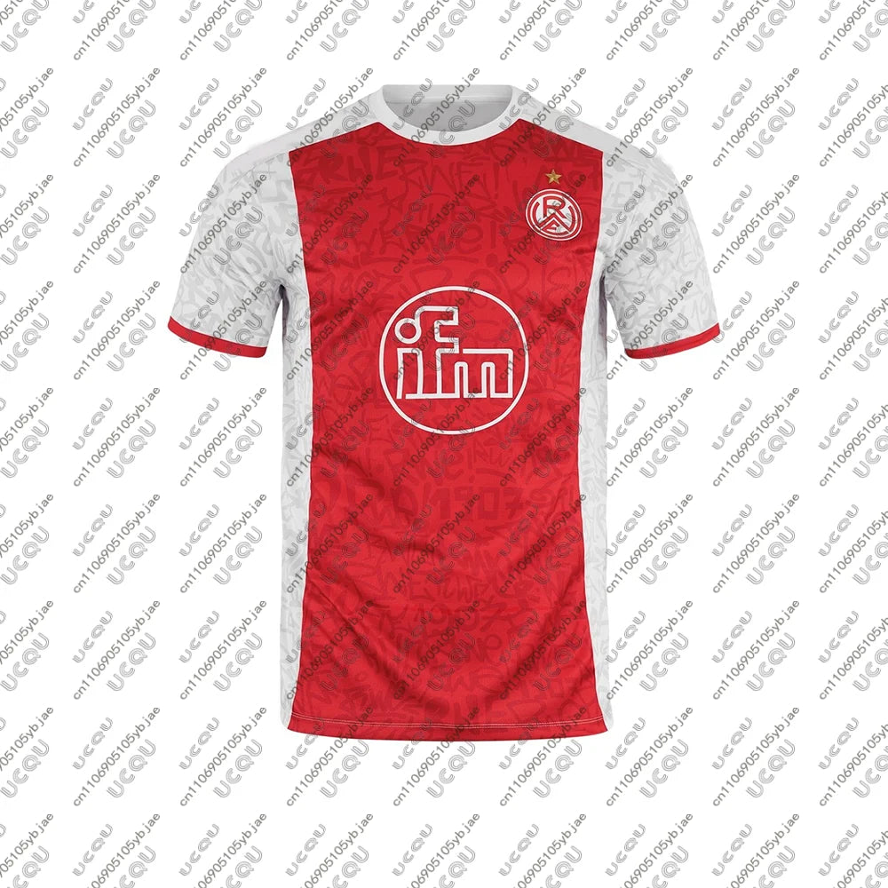 2025-26 Mens Kids Male Boys Breathable Football Jersey Top Adult Home Quick-drying Soccer Sports Away R-Rot-Weiss Gift E-Essen