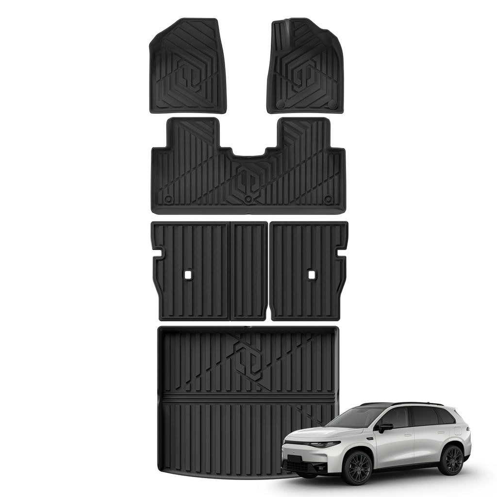 LUCKEASY for Leapmotor C10 2024-2025 Car Floor Mats Cargo Liner Accessories Foot Pad Protective Mat Only Fit Right Rudder