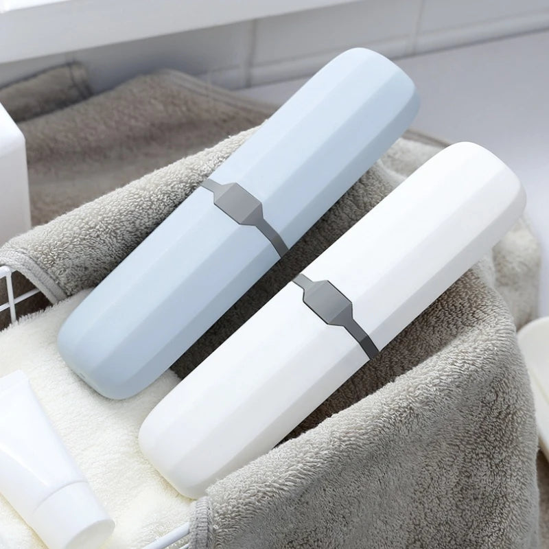 Multifunctional Storage Box for Toothbrush Travel Organizer Plastic Student Home Pencil Case Portable Tableware Container