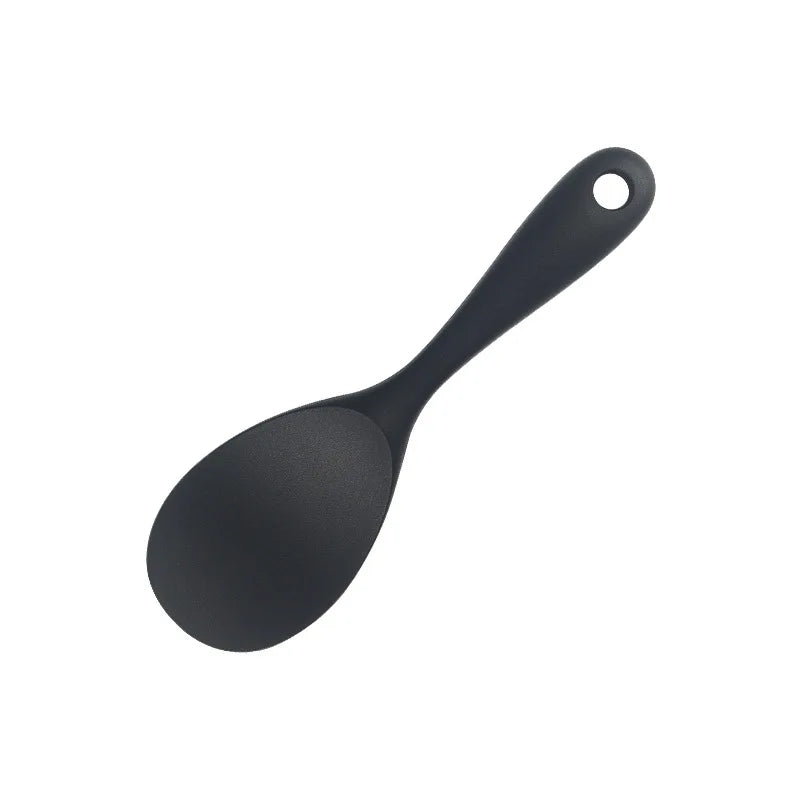 1/7pc Silicone Kitchen Utensil Set Non-Stick Spatula, Soup Ladle, Slotted Turner & 4 Tools | 450 ° F Heat-Resistant, Dishwashe S