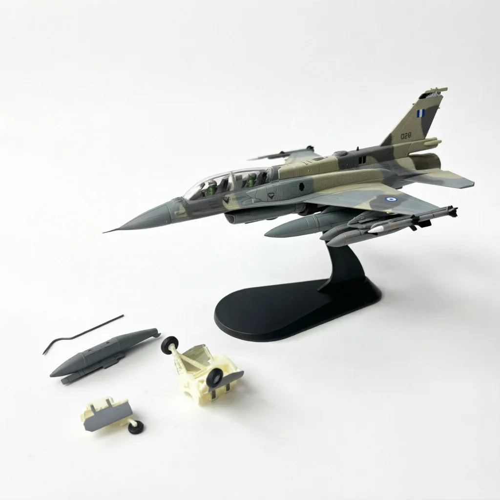 1/72 US F-16D Fighter Aircraft Model Diecast Aircraft Alloy Ghost Air Force Fighter Finished Toy Boy Gift Desktop Display Decor