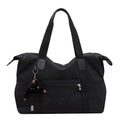Travel Bag Large Capacity Washed Cloth Lightweight Short Trip Fitness Bag Monkey Pendant Luggage Bag Unisex Street Style