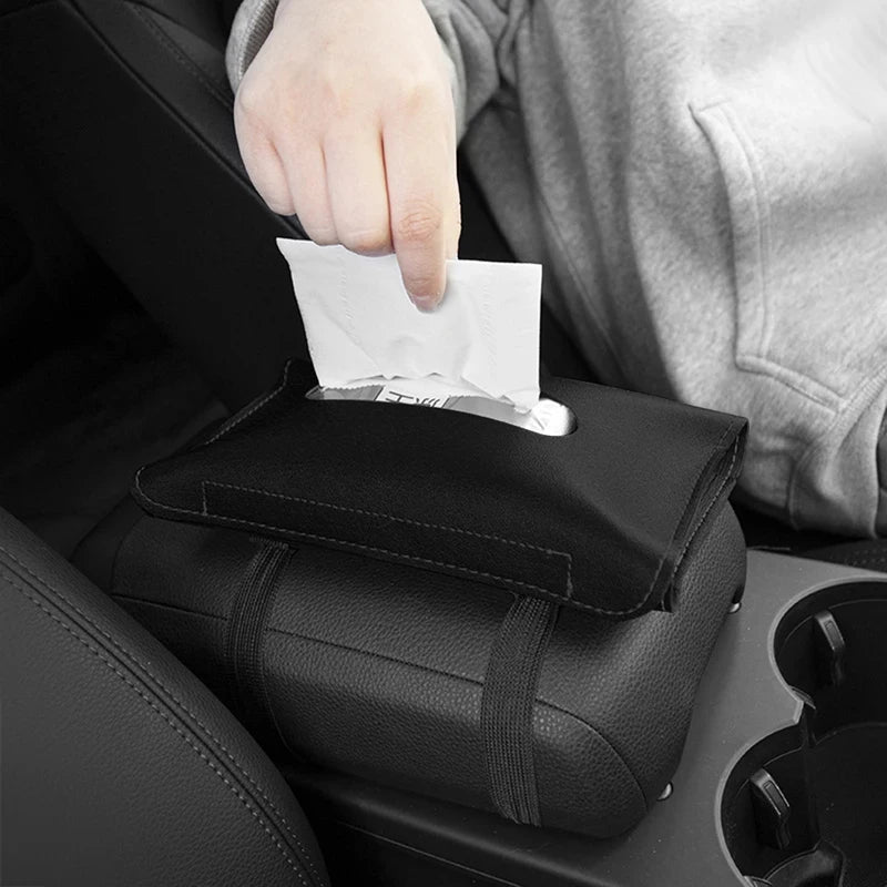 1-4Pcs Car Tissue Box Holder Armrest Paper Towel Storage Bag Organizer For JAC Kia Jeep Lexus Infiniti Isuzu Interior
