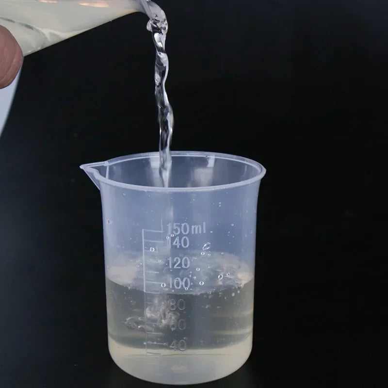 100ml Mixing Cups Plastic Liquid Container Epoxy Resin Scale Beaker Chemical Laboratory Cups Measuring Cup Kitchen Baking Tools