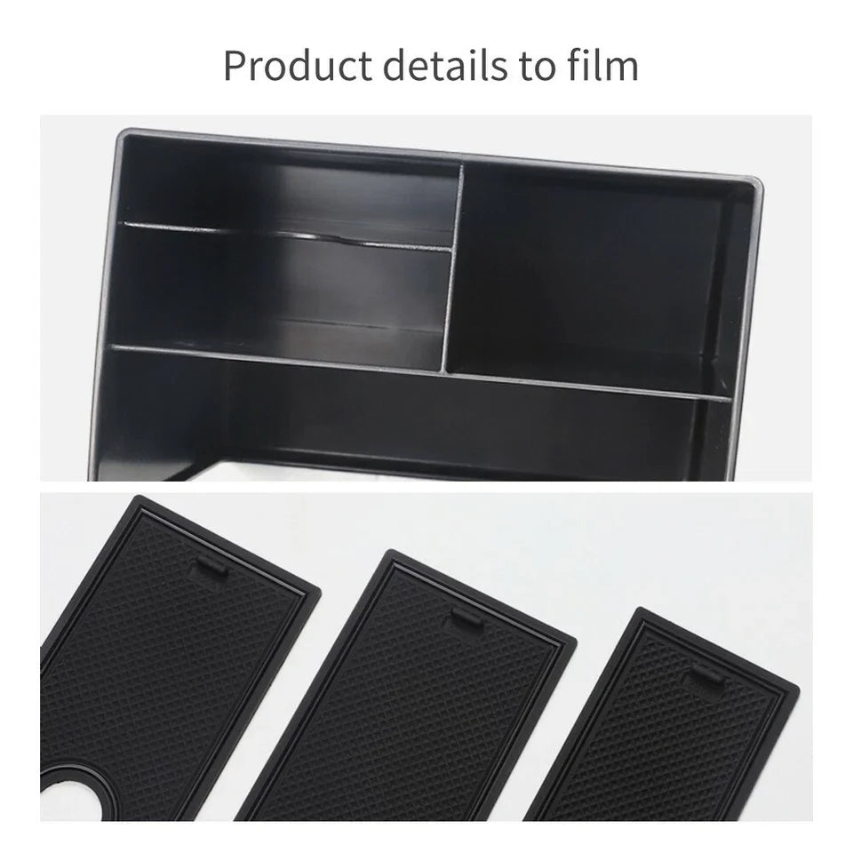 LUCKEASY for Toyota Corolla Cross 2022-2024 Car Storage Box Central Console Tidying Organizer Case Tray Interior Accessories