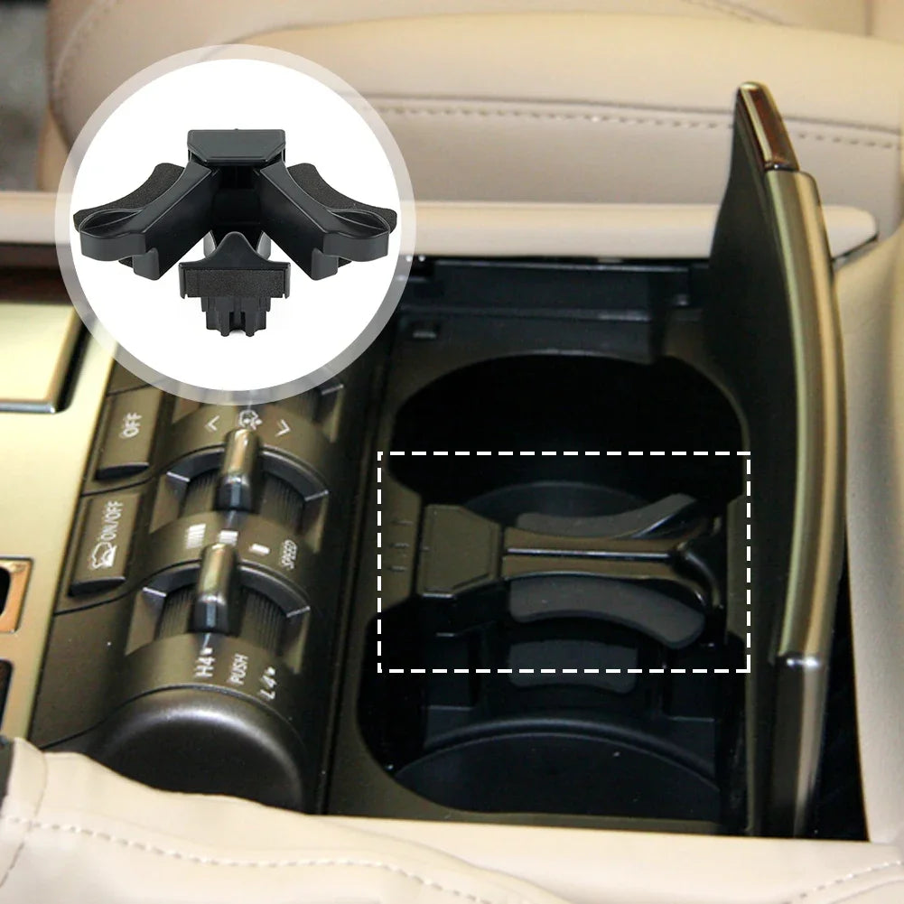 Car Front Cup Holder Insert Divider For Toyota Land Cruiser 2000-2007 For Lexus Gx470 Lx470 Lx570 55633-60050