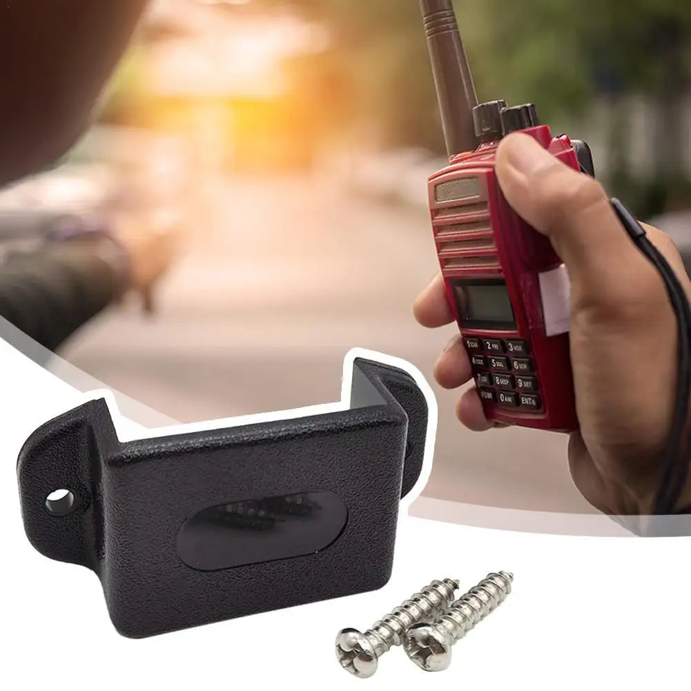 1Pcs Walkie Talkie Bracket Mount Two Way Radio Firm Installation Holder Screw Hole Handheld Stand For Car/Truck/Ship Boat