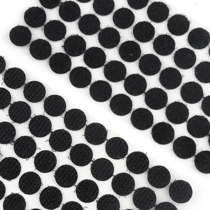 Wholesale 10/15/20mm Self Adhesive Fastener Tape white Transparent Dots Disc Adhesive Strong Glue Sticker Round Coins Hook Loop