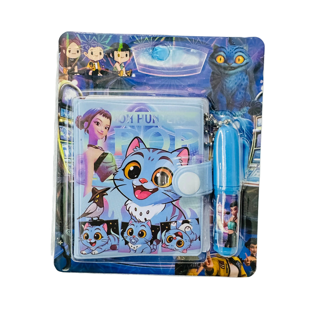 Anime Gilr Hunters Lumi Mila Zoi Mini Notebook with Ballpoint Pen, Cartoon Pocket Notepad Stationery Set School Supplies Birthda