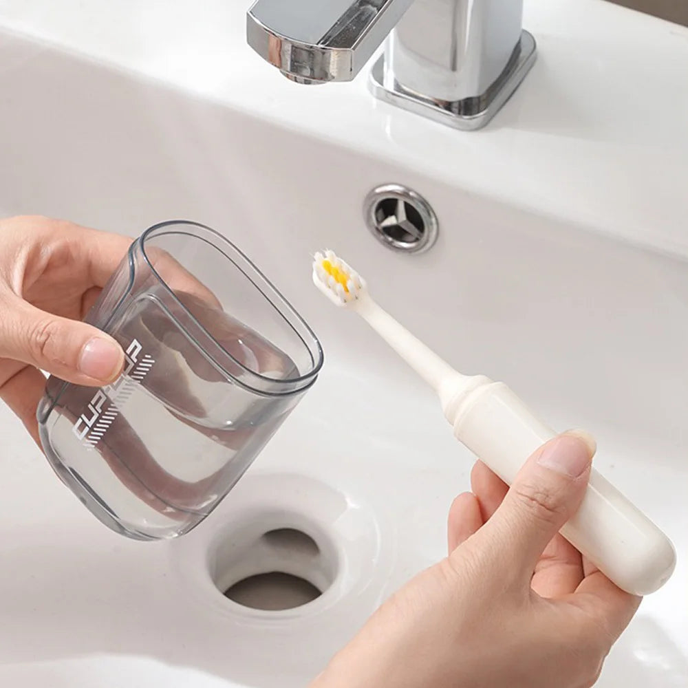 Travel toiletries set -3-in-1 convenient mouthwash cup, toothbrush, toothpaste storage box - essential for business trips
