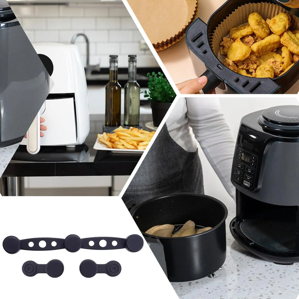 Air Fryer Magnetic Buckle Air Fryer Buckle Silicone Accessories Liner Holder for Holding Down Parchment Paper Prevent Paper From
