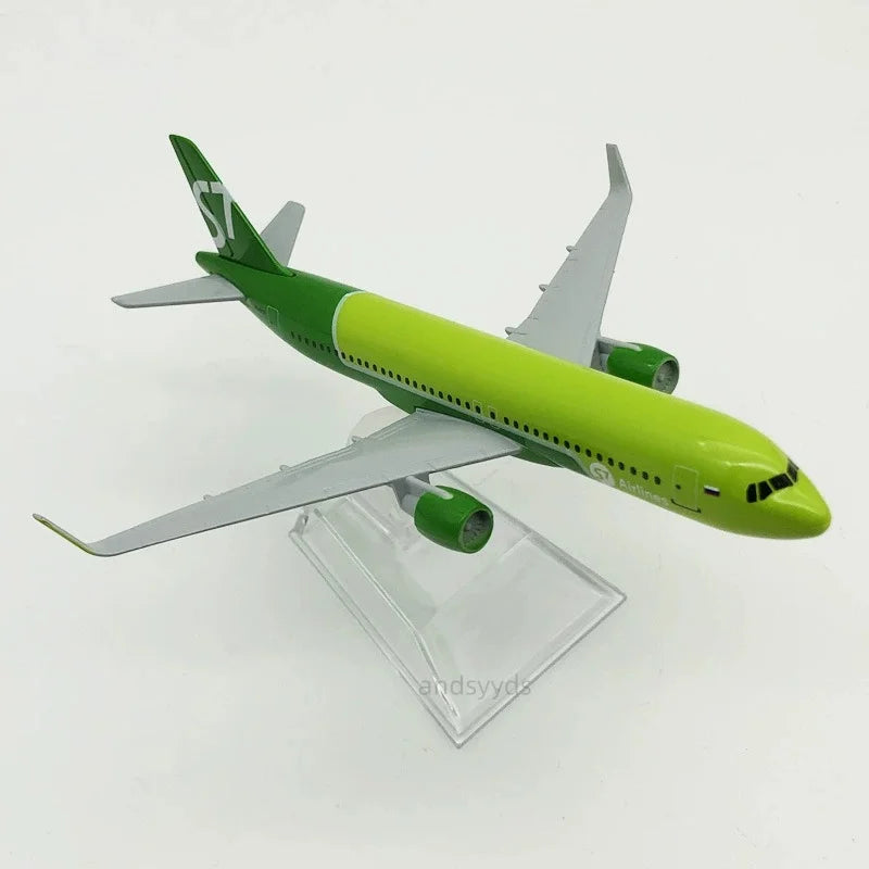 Aeroflot Model Plane Series 16cm Russian Airlines scale aircraft Siberia S7 Airplane Model Metal A320 /A330/A350/Mc-21 Plane Toy