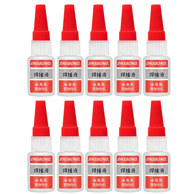 10 Sec Super Oily Glue Strong Bond for Shoes/Glass/Metal/Wood/Plastic Ceramic Quick Dry Industrial Strength Instant Adhesive