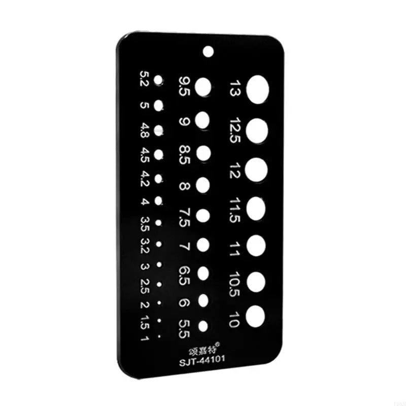 U6XB 29 Holes Drill Bit Gauge for Accurate Measurement Metric/Inch Drill Bit Gauge