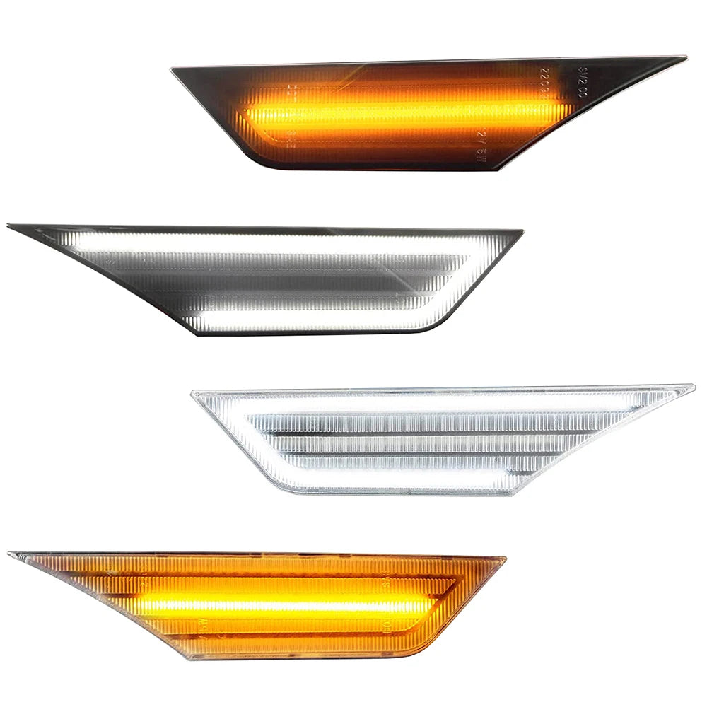 2PCS LED Side Marker Turn Signal Light White Running Light Position Lamp For Honda Civic 2016 2017 2018 2019 2020 2021 For Car