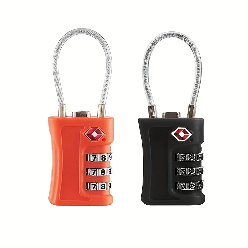 3 Digit Padlock TSA Customs Code Lock for Travel Luggage Password Changeable Password