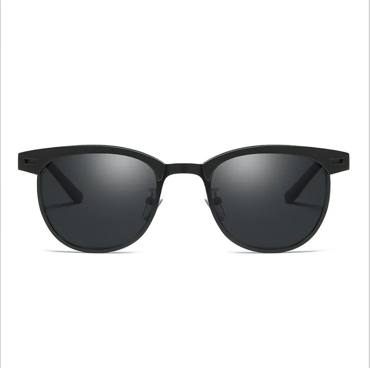Polarizing Sunglasses Men Small Round Frame Retro Flow Sun Protection UV Glasses Sports Outdoor Travel Eyewear T248