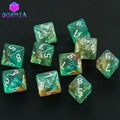D8 Mixed Colours Polyhedral Dice 8 Sided Amazing Glitter Dice for DND Roleplay Game Math Teaching Playing Tabletop Games