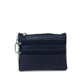 NEW PU Leather Portable Money Coin Purse Key Ring Waterproof Zipper Wear Resistant Credit Card Holder For Men Women
