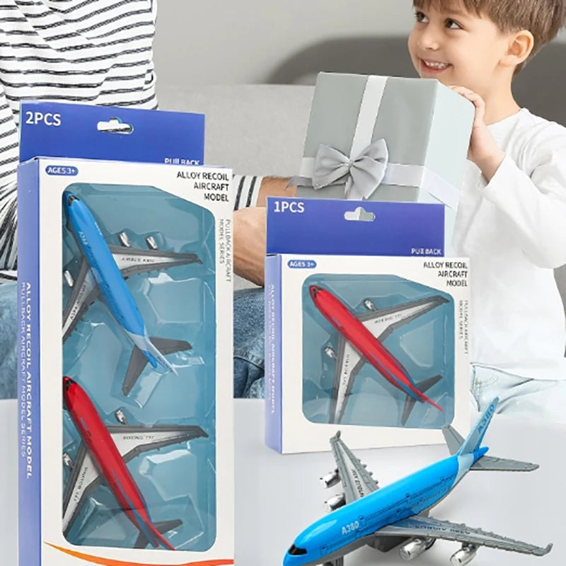 1/2PCS Collectible Alloy B777 A380 Plane For Boys Kids Gift Simulation Metal Aircraft 1:400 Aluminium Airliner Model Toys