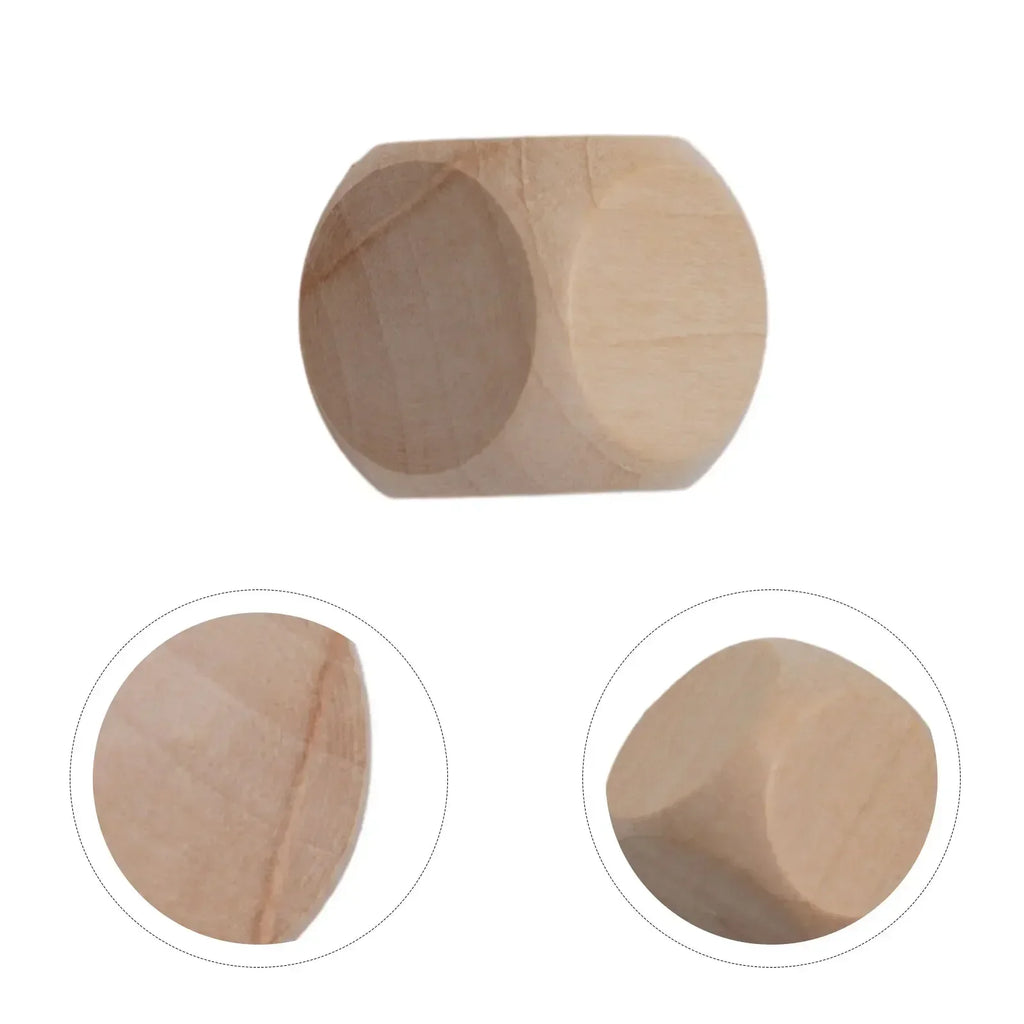 10pcs 8/12/16/20/22/25/28/30mm 6 Sided Blank Wood Dice For Party Family DIY Games Printing Engraving Toys Wood Cube Dices