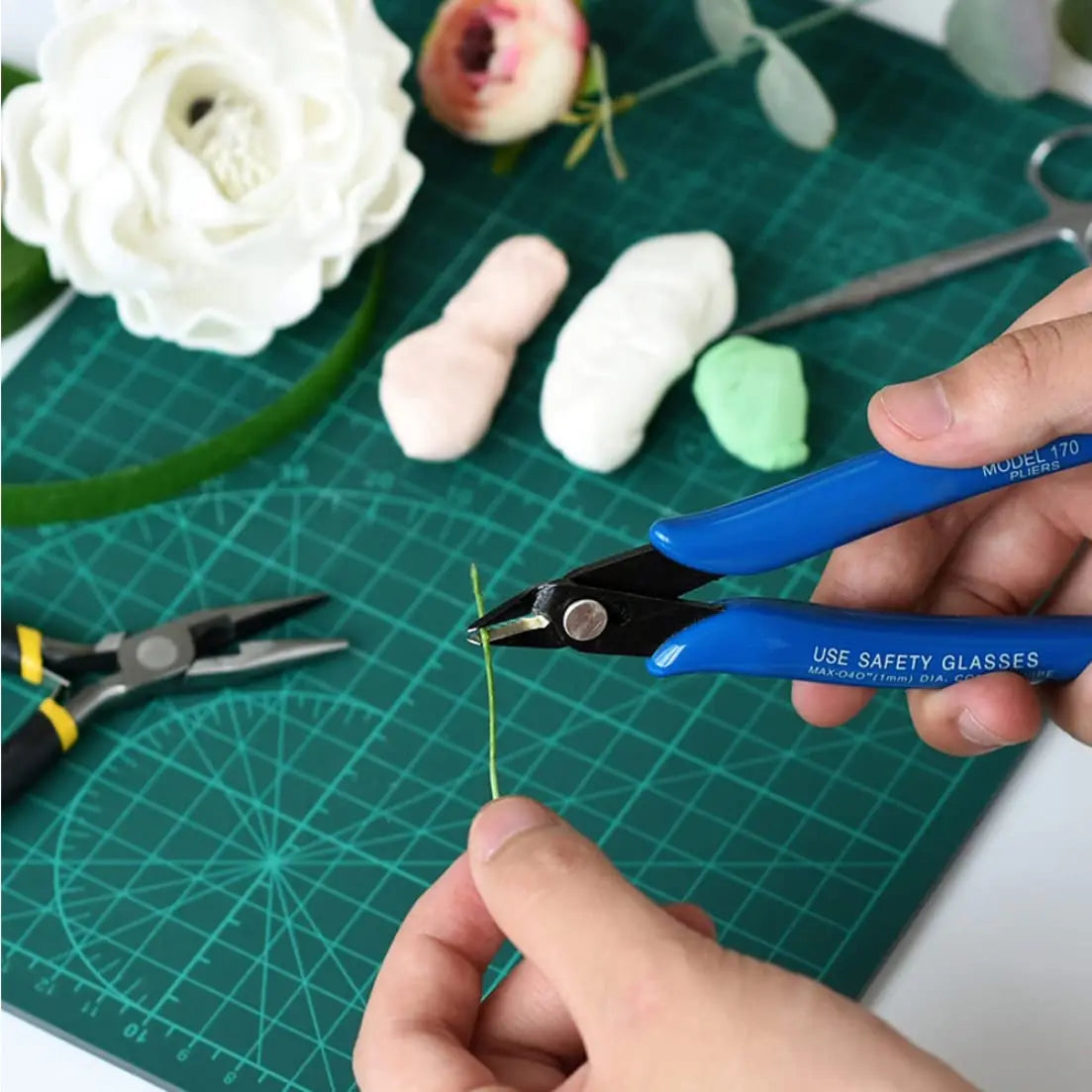 1/2 Pcs Universal Diagonal Pliers Electrical Wire Cable Cutters Side Snips Flush Pliers Carbon Steel Pliers Nipper Hand Tools