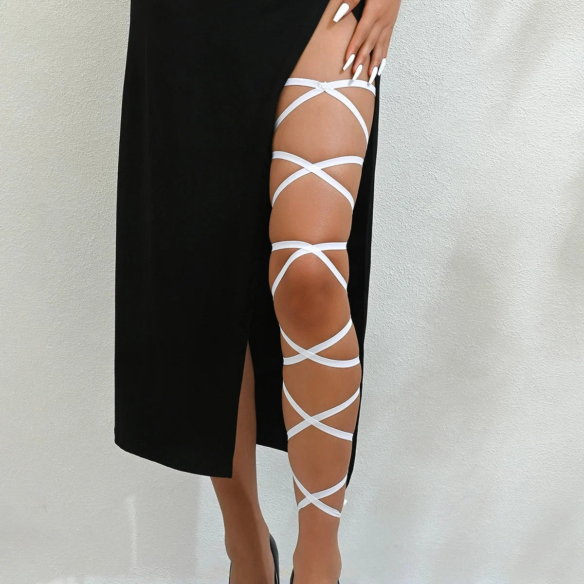 1PC Leg Wraps Elastic Garter Plus Size Leg Straps Dancing Music Festivals Coachella Outfits for Women