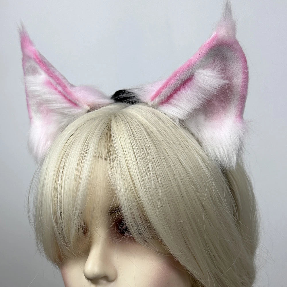 Super Cute Electric Ears: Discover Automatic and Touch - Responsive Petting Modes cosplay Cat Fox Ear Detachable, Replaceable,