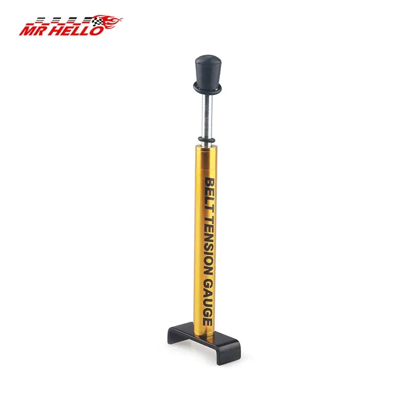 10 Lb Belt Car Belt Tension Tool Belt Gauge Tool Adjustable with L Shaped Pad, Motorcycle Belt Tension Tool Metal
