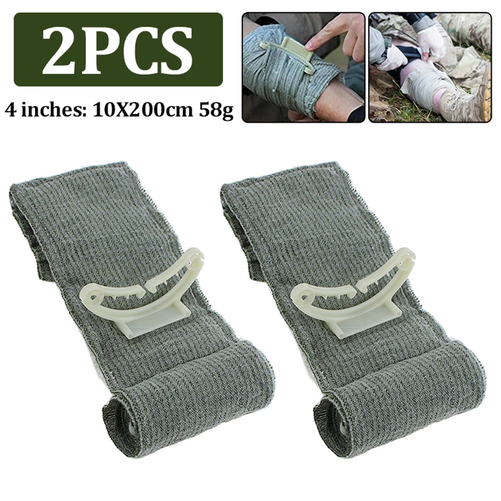 1-20Pcs 4/6inch Israel Bandage Outdoor First Aid Traumatic Hemostatic Bandage Emergency Training Swathe Camping Hiking