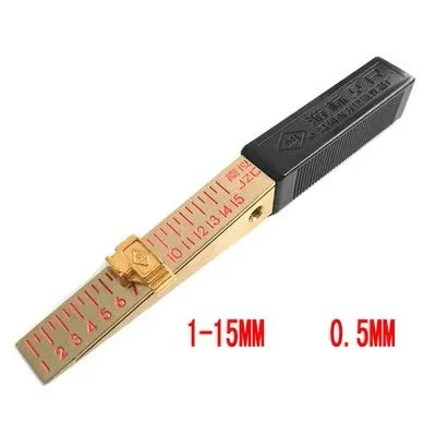Wedge Feeler Gauge 1-15mm 0.5-10mm 0.4-6mm Crack Flatness Layout Insert Welding Taper Measure Tool for Precision Measurement