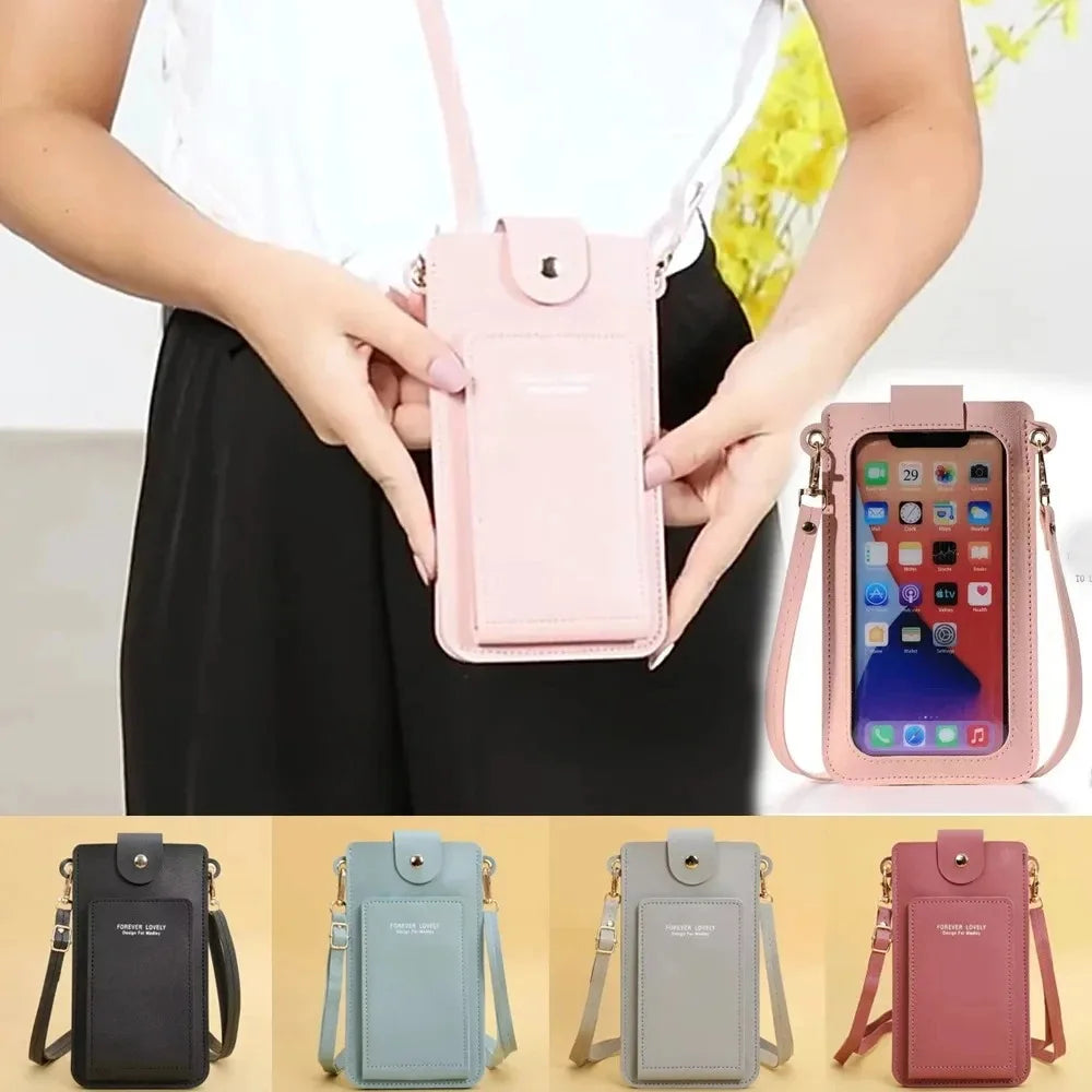 Multi-functional Cell Phone Touch Screen Clutch Bag Women's Wallet Large Capacity Travel Card Holder Passport Holder