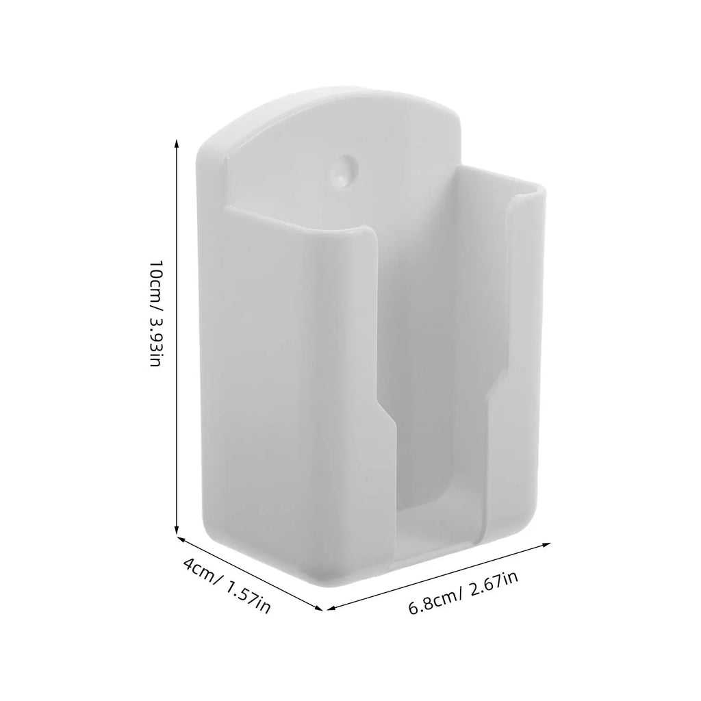 10Pcs Remote Control Storage Organizer Cream Adhesive Wall Mount Holder No Drilling TV Air Conditioning Controller Holder Rack