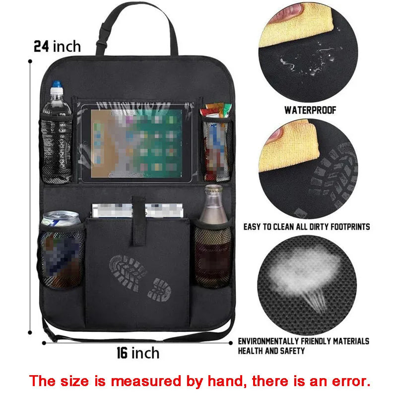 Car rear seat storage bag car seat back protector for Volvo R Design RDesign XC90 XC60 S60 V40 XC40 V60 V50 S40 C30