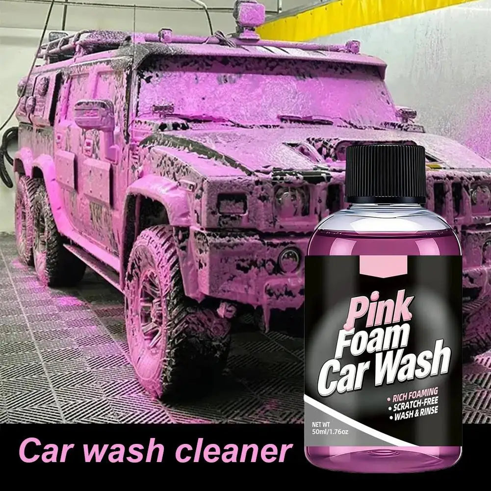 Pink Car Wash Active Foam Touchless Foaming Extreme Trucks Bodywash Shampoo Car Wash Soap Snow Foam For Automatic Car Cleaner