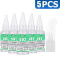 15pcs 502 Super Glue Instant Quick-drying Cyanoacrylate Transparent Adhesive Leather Rubber Wood Metal Glass Strong Bond Liquid Glass Glue High Viscosity Tool With precision dispenser 20g(0.7oz).