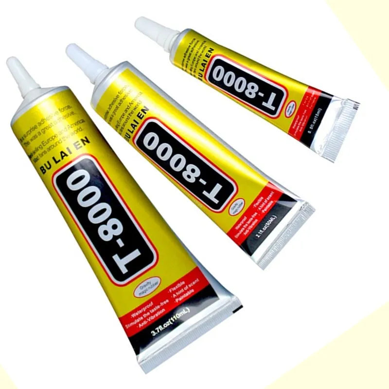 T8000 15ml Multipurpose Adhesive Rhinestone Jewelry DIY Phone Screen Glass Repair Sealant Epoxy Resin Super Liquid Glue Nail Gel