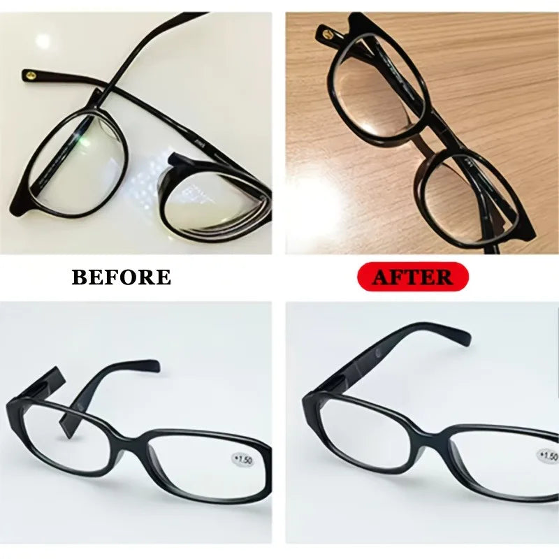 Multi-Functional Glasses Repair Glue: Strong Adhesive – Fixes Frames/Legs,Bonds Jewelry, Phone Screens, Metal, Plastic & Leather