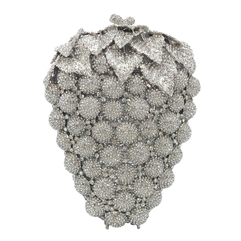 Sparkling Party Bags Luxury Banquet Wedding Engagement Full Diamond Crystal Bag Girl Birthday Photo Clutch Bag Rhinestone Purse